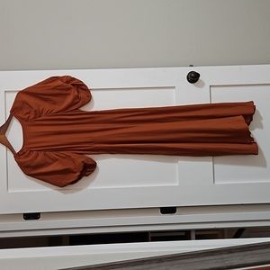 LN a new day women's S puff sleeve midi dress